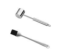 Marteau pour attendrisseur de viande, Attendrisseur de viande en acier inoxydable avec 24 clous de marteau, outil de cuisine for marteau à viande domestique(Type C)