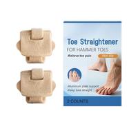 Marteau redresseur d'orteils, doux et confortable, 2 pièces, dispositif de correction du pied, attelle d'alignement des orteils, portable et facile à porter, pour homme et femme