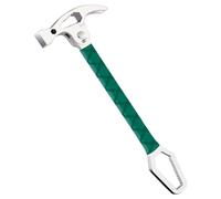 Marteau réglable en acier au carbone avec poignée ergonomique intégrée et embouts multi-tailles - Marteau pliable avec trous de vis