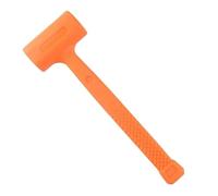 marteau robuste, Maillet à percussion orange souple et silencieux en caoutchouc, 0,5 4 lb, for installation de parquets, multifonction, sans élasticité(4 LB)