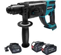 Marteau rotatif, 3 fonctions, moteur sans balai, EU, batterie 2STK 40Ah