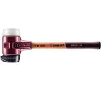HALDER FRANCE Maillet HALDER SIMPLEX Caoutchouc chargé, avec Pied intégré/superplastique, avec boîtier en Fonte malléable et Manche en Bois de Haute qualité-D=80 mm-3027.280