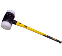 Marteau THOR avec inserts super plastique (Ø) 70 mm, 4kg, manche en fibre de verre