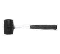 Toolland Maillet en caoutchouc, 200g, manche en métal, idéal pour le camping & la pose de sols