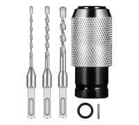 Marteaux rotatifs puissants | Adaptateur de serrage rapide avec multifonction | Foret et burin pour marteau perforateur - Pour homme et famille, maison, intérieur et extérieur, garage, réparation