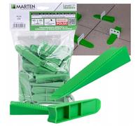 MARTEN Level Up Système de nivellement de carrelage 150-500-1000 languettes Largeur de joint 1-3 mm Épaisseur du carrelage 5-15 mm - Pince cales de traction - Résultats parfaits pour les revêtements