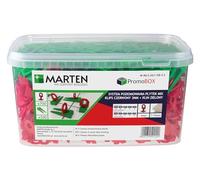 MARTEN Système de Nivellement de Carrelage avec Accessoires de Pose Épaisseur mentale 7-15 mm, 1mm 1,5mm 2mm 3mm, Pinces (3MM, 900 Clips+ 200 Cales)