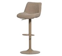 MARTEN - Tabouret de bar réglable beige Beige