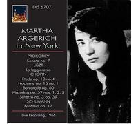 Martha Argerich À New York : Prokofiev, Liszt, Chopin & Schumann