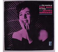 MARTHA SCHLAMME - the world of kurt weill in song LP