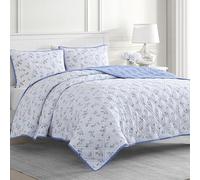 Martha Stewart Bernadette Disty Parure de lit en Coton pour lit Double/Grand lit