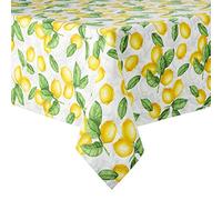 Martha Stewart Lots of Lemons Nappe de 152,4 x 304,8 cm, Blanc/Jaune