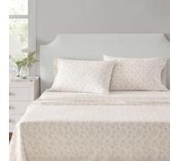 Martha Stewart - Parure de lit pour lit Simple, draps rafraîchissants et ajustés avec Une Sensation légère en Percale de Coton naturellement Lisse, draps de lit avec taie d'oreiller et Drap-Housse