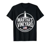 Marthas Vineyard Massachusetts Souvenir Phare Vintage T-Shirt