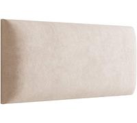 MartHome Panneau Tapissé Coussin Mural 3D, Appui-tête, Assise - Revêtement Mural Panneaux décoratifs Décoration Mural 3D Têtes de lit Rembourrées (Beige, 50 x 30 cm)