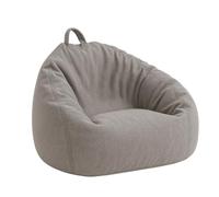 MartHome Pouf Poire pour Adultes & Enfants Classic SAKO - Pouf Intérieur avec Remplissage en Perles EPS, Doublure Intérieure & Poignée, Housse Lavable XL 110/90 Gris B01