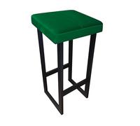 MartHome Tabouret de Bar Style Loft Revêtement Velours Pet Proof, Réglable en Hauteur 60/75/90 cm, avec Repose-Pieds, Structure Métallique Robuste, Tabouret, Chaise de Bar