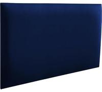 MartHome Tête De Lit Luxe en Velours Riviera - Moderne, Rembourrée, Anti-Allergique, Coussin De Dos pour Lit (R81 Bleu Marine, 140x50cm)
