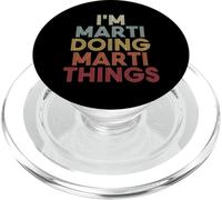Marti Name Marti Personalized Name First Given PopSockets PopGrip pour MagSafe