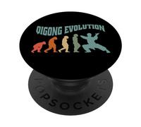 Martial-Arts chigong méditations Thai-chi Vintage Qigong PopSockets PopGrip Adhésif