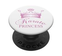 Martial Arts Karate Princess PopSockets PopGrip Adhésif