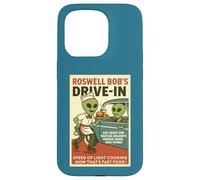Martian Drive-in Cafe Parodie années 1950 Roswell Aliens Retro Coque pour iPhone 15 Pro