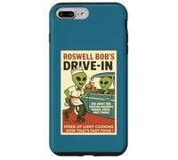 Martian Drive-in Cafe Parodie années 1950 Roswell Aliens Retro Coque pour iPhone 7 Plus/8 Plus