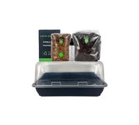 Martian Kit de culture de champignons monobaignoire | Système de culture de champignons tout-en-un avec substrat en vrac et sac de grains stérilisés | Haut rendement de 1 kg + | Configuration complète