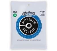 Martin – Cordes pour guitare Authentic MA180 – 12 cordes Extra Light 80/20 10-47