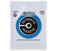 Martin Jeu de cordes guitare acoustique MA535 Authentic SP Phosphore bronze Custom Light 11-52