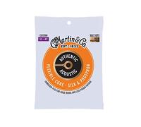 Martin Cordes de guitare acoustique MA130FX Flexible Core Custom 11-47 Phosphore bronze et soie
