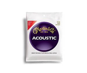 Martin Jeu de cordes pour guitare acoustique 80/2 Bronze Light (.012 .054)