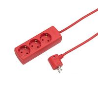 Martin Kaiser 3-Way 45 Degree Red Socket With 3M Cable (Prise européenne) - 1047ZL3-15W/RT [10 Pieces] (en anglais)