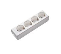 Martin Kaiser 4-Way Arctic White Socket With Earthing Contact (Prise européenne) - 1040/kws [30 Pieces] (en anglais)
