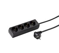 Martin Kaiser 4-Way Socket With 5 Meter Cable Black (Prise européenne) - 1046ZL5-15W/sw [8 Mètres] (Prise à 4 voies avec câble de 5 mètres)