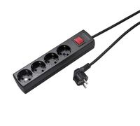Martin Kaiser 4-Way Switched Socket With Cable 5m (Prise européenne) - 1064ZL5-15W/sw [8 Pieces]