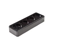 Martin Kaiser 4-Way Unearthed Socket Black 16Amp (Prise européenne) - 509/sw [30 Pieces]