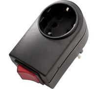 Martin Kaiser 411/sw Prise intermédiaire une pièce 2 pôles noir