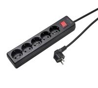 Martin Kaiser 5-Way Socket 90 degrees Earthing Switch Cable 3M (Prise européenne) - 1050ZL3-15W/sw [8 Pieces]