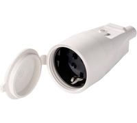 Martin Kaiser 552/kws Fiche électrique femelle avec terre PVC 250 V blanc calcaire IP44