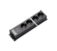 Martin Kaiser 6-Way Power Outlet Strip 45 degrees Earthing AC166 (Prise européenne) - 1154/6-1/sw [10 Pièces]