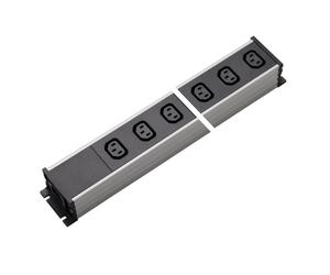 Martin Kaiser 6-Way Power Strip IEC Socket C13 70 degrees Without Switch - 1126/6l-sw [10 Pièces]