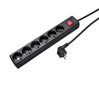 Martin Kaiser 6-Way Switched Socket With 3m Cable (Prise européenne) - 1033ZL3-15W/sw [8 Pieces] (Prise de courant à 6 voies avec câble de 3 m)