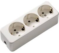 Martin Kaiser 638/ws Prise multiple 250 V blanc crème (mat) IP20