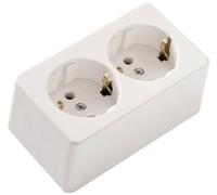 Martin Kaiser 715/kws Prise de courant en saillie une pièce IP20 blanc calcaire