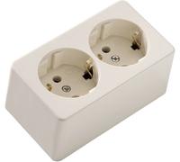 Martin Kaiser 715/ws Prise de courant en saillie une pièce IP20 blanc crème (mat)