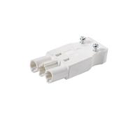 Martin Kaiser AC166 Fiche mâle tripolaire 16 Amp 250V Blanc - 1162/ws [5 Pièces]