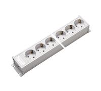 Martin Kaiser Bloc multiprises 10 voies avec contact de terre sans interrupteur (Prise européenne) - 1102/10ws [10 Pièces]