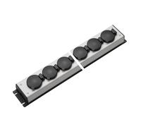 Martin Kaiser Bloc multiprises 4 voies avec couvercle rabattable IP20 (Prise européenne) - 1059/4l-sw [10 Pièces]