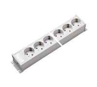 Martin Kaiser Bloc multiprises 4 voies sans interrupteur (Prise européenne) - 1102/4ws [10 Pièces]